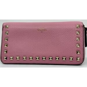 Valentino Garavani Rockstud Zip-Around Wallet - COA Included